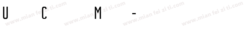 Ulissa CondensedMedium字体转换